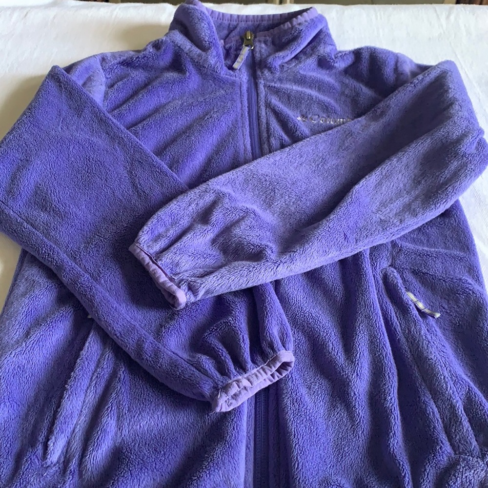 💜 Columbia purple zip up sweatshirt 💜